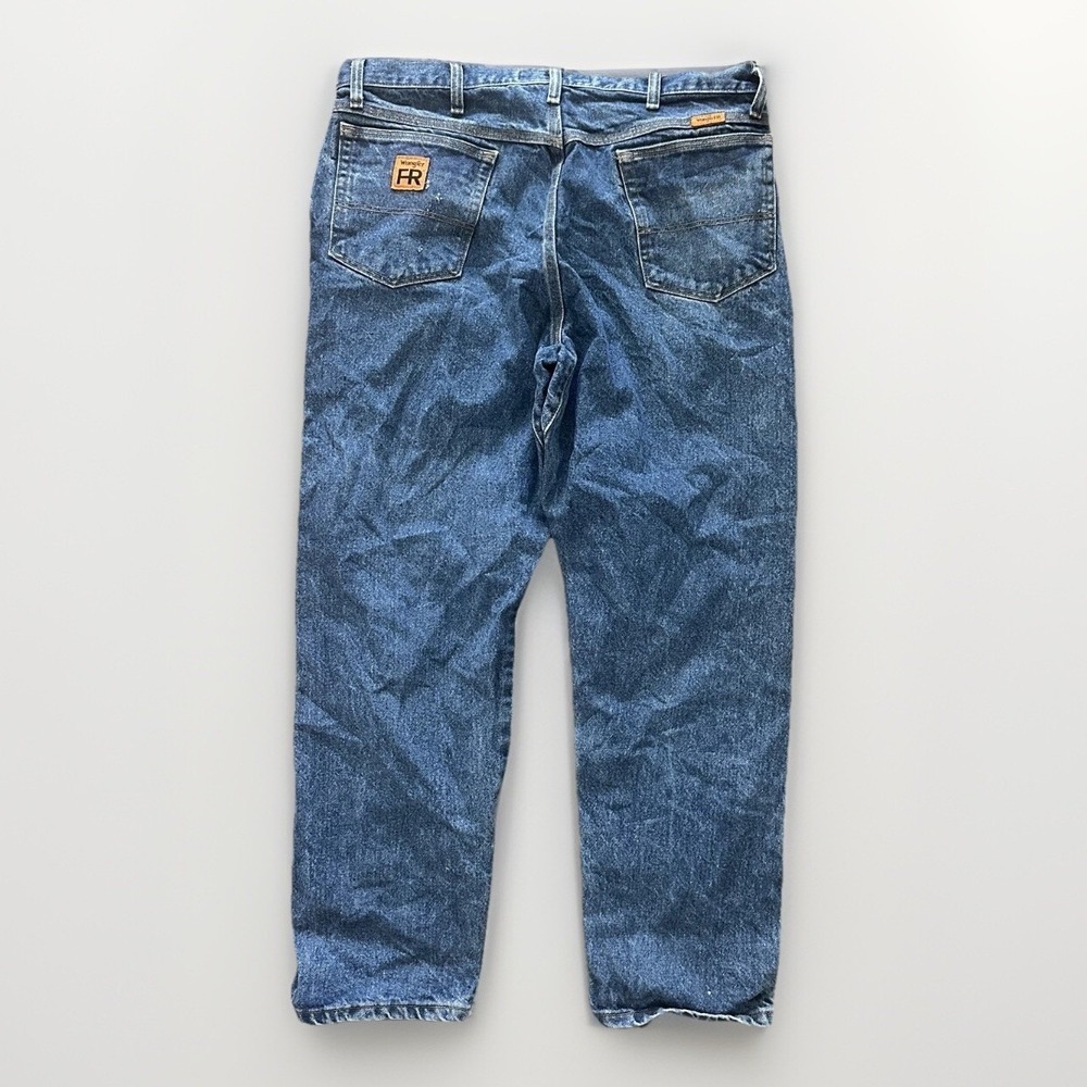 Wrangler FR Jeans Mens‎ 38x30 Blue Riggs Workwear Flame Resistant Denim
